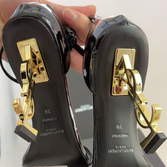 YSL Opyum Snake Heeled Sandals - Picture 5 of 5